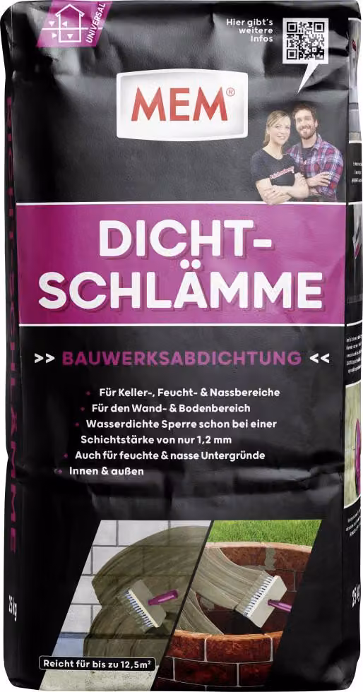 MEM Dicht-Schlämme 25 kg impermeabilizzante per edifici