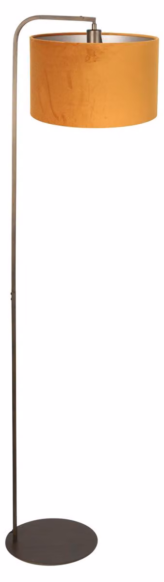 Lampada da terra - bronzo - Stang - metallo velluto - Ø 28cm - E27 - 4801BR - Steinhauer