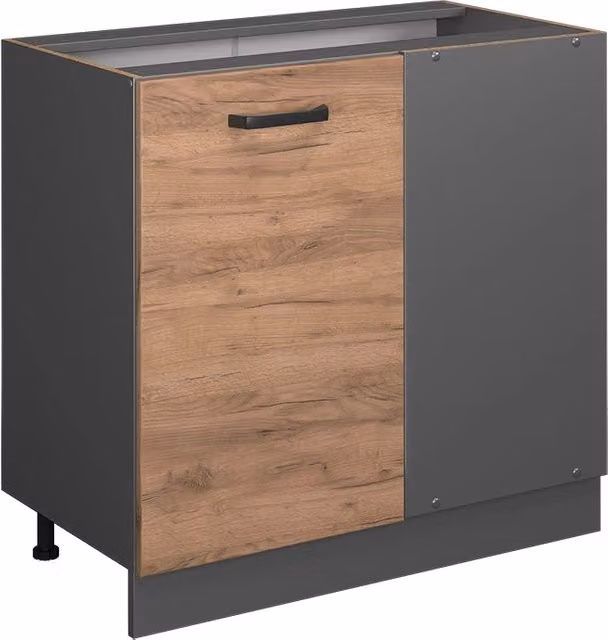 Mobile ad angolo cucina Vicco R-Line Rovere e Antracite L: 86 cm – 1