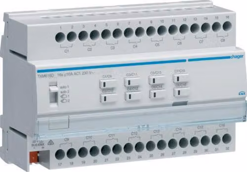 Attuatore per tapparelle/ciechi KNX 16x o TXM616D 8x