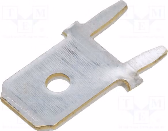 Connettore: maschio a montaggio traversale, diametro 6,3 mm, pin 0,8 mm, lunghezza totale: 13,5 mm, codice: 67-3015-31 - Connessioni a saldare