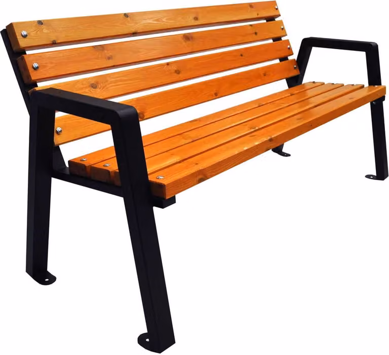 Panchina di legno per parco panchina da giardino panchina da giardino mobili da giardino; pino, 100cm