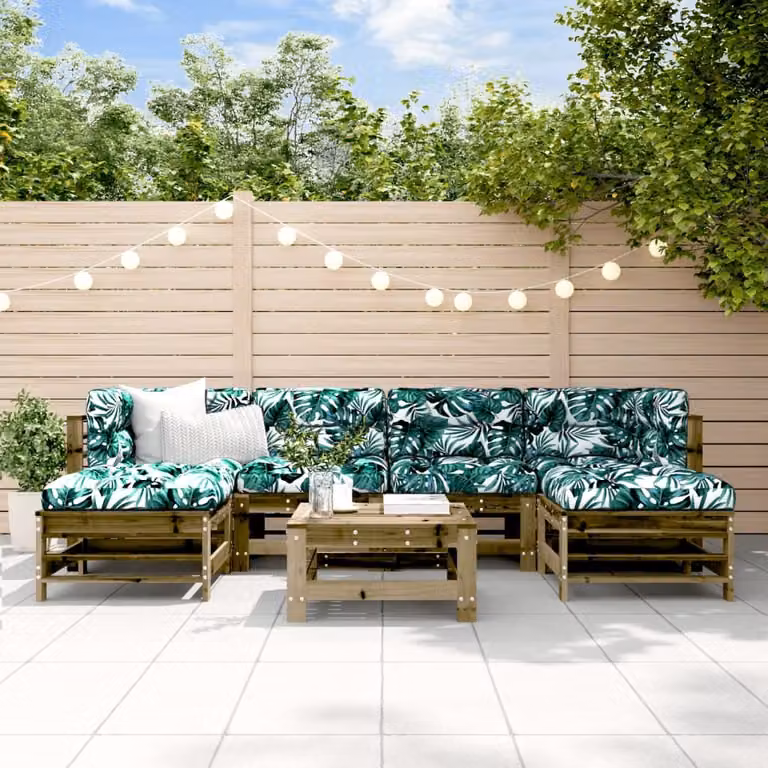 Maison Exclusive - Set da giardino da 7 pezzi in legno di pino trattato