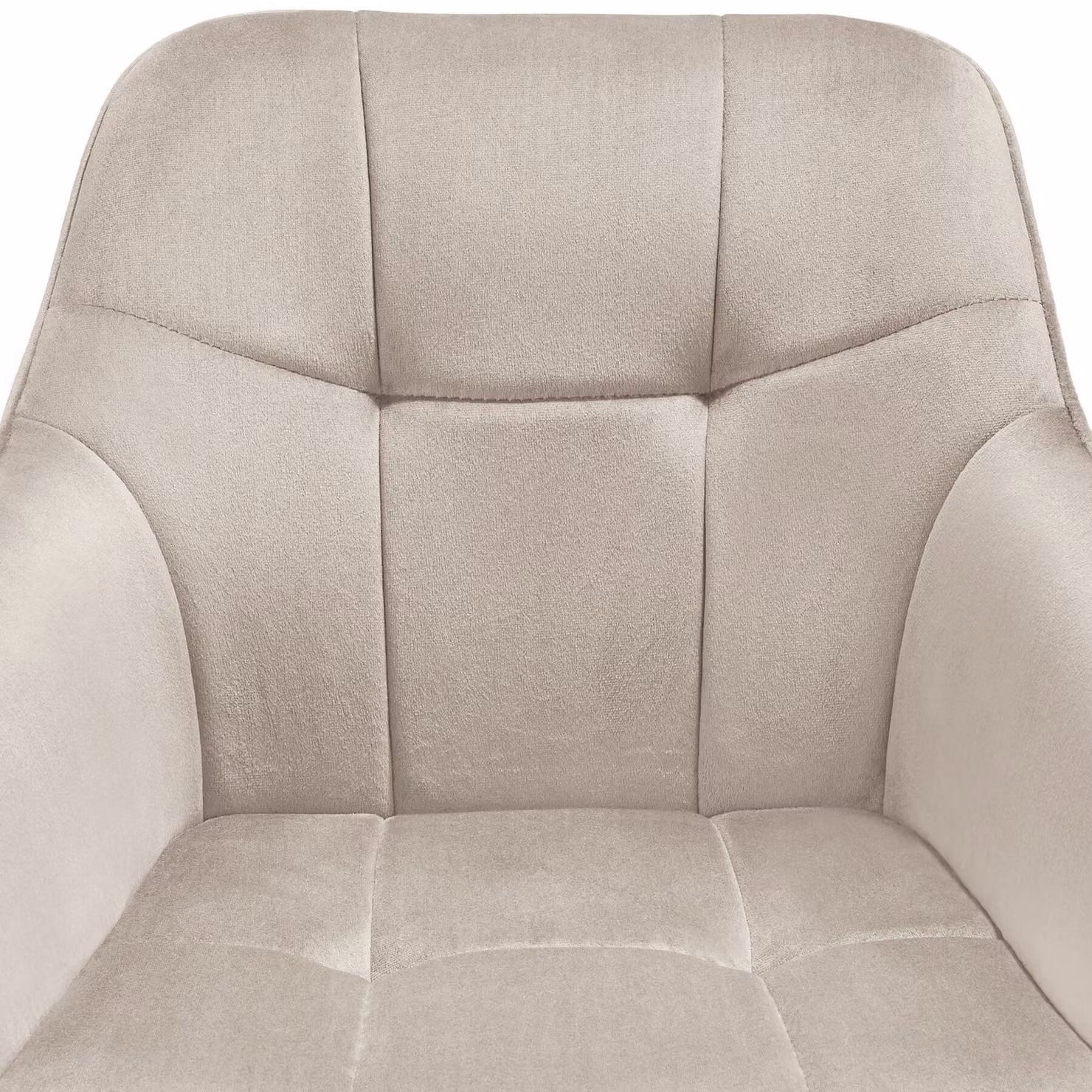 Set di 4 sedie Marilyn TecTake GmbH in velluto beige e oro con design moderno per soggiorno e sala da pranzo – 1