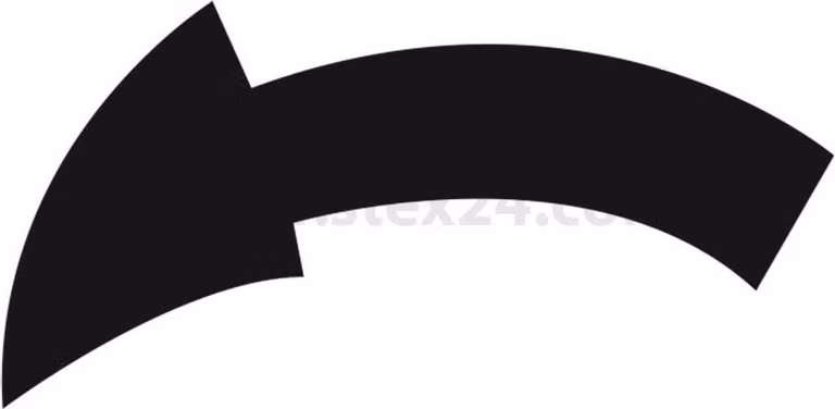 Georg Schlegel Targhetta identificativa Simbolo grafico Freccia curva verso sinistra bianca - 1 pezzo