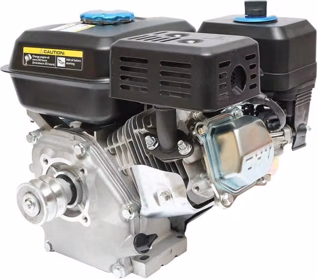 Motore a scoppio a benzina Breckner Germany 4 tempi 242cc 7,5 CV con albero Ø 20 mm e puleggia, colore nero