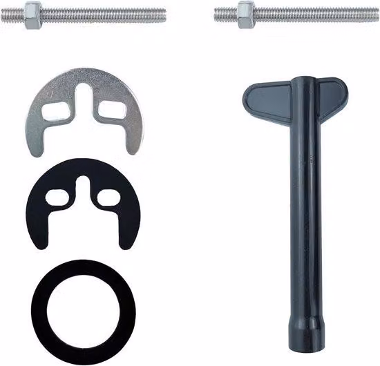 Kit di fissaggio per miscelatore monoblocco in acciaio inossidabile per lavabo e lavatrice