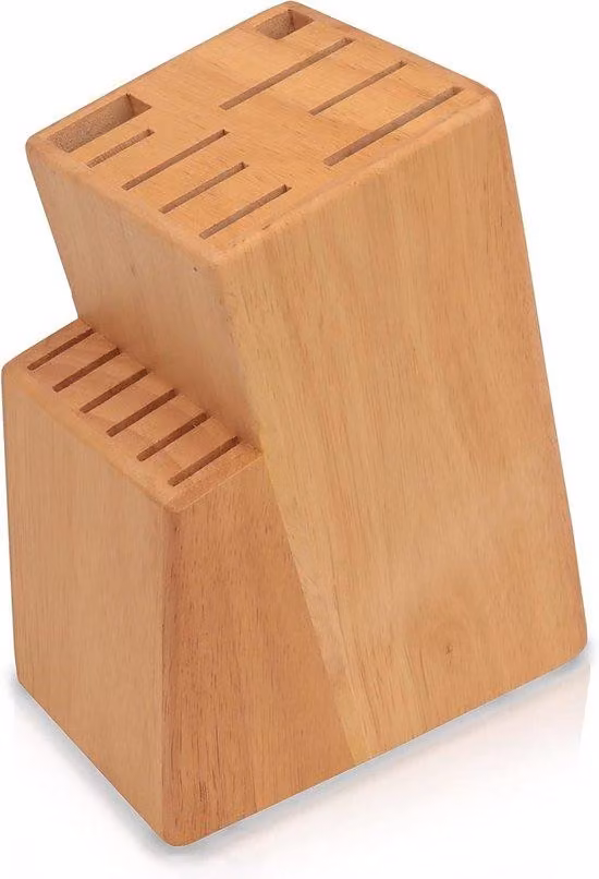 Portacoltelli in legno da 15 pezzi con scomparto per forbici