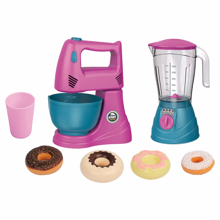 TU GIOCHI Chef Mania Impastatrice Giocattolo Multicolore con Accessori in Plastica e Pasta Modellabile