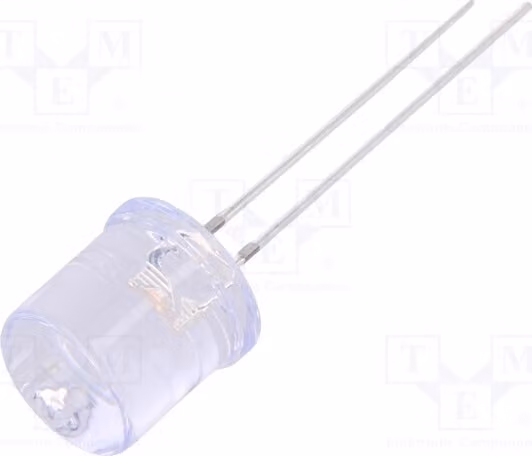 2 LED, 10mm, OSK5DKA6A1A, diodi LED a foro passante, 10mm, 100°, 500÷750 mcd, rosa