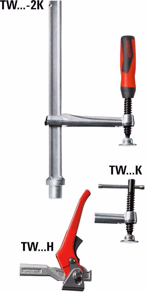 Elemento di serraggio Bessey con sbraccio fisso TW16 200/100 (maniglia a leva) 
 | TW16-20-10K