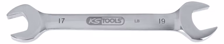 KS Tools ACCIAIO INOX doppia chiave aperta, 14x17 mm, angolata