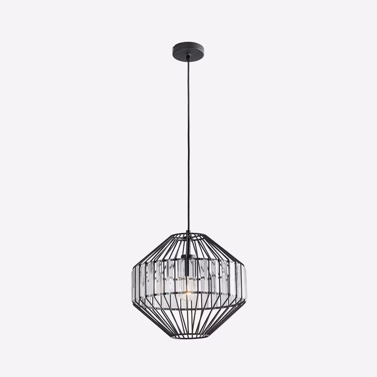 LUCE Design Lampada a sospensione Opium E27 dimmerabile 34 cm Nero