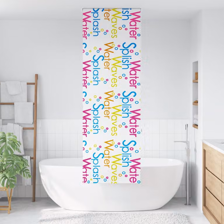 vidaXL Tenda a Rullo Doccia 60x240 cm Larghezza Tessuto 56 cm