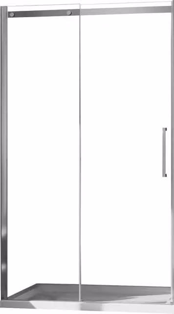 Porta Doccia 140 cm 1 Anta Scorrevole in Cristallo Trasparente 8mm H200 Fosterberg Horsens Sinistro