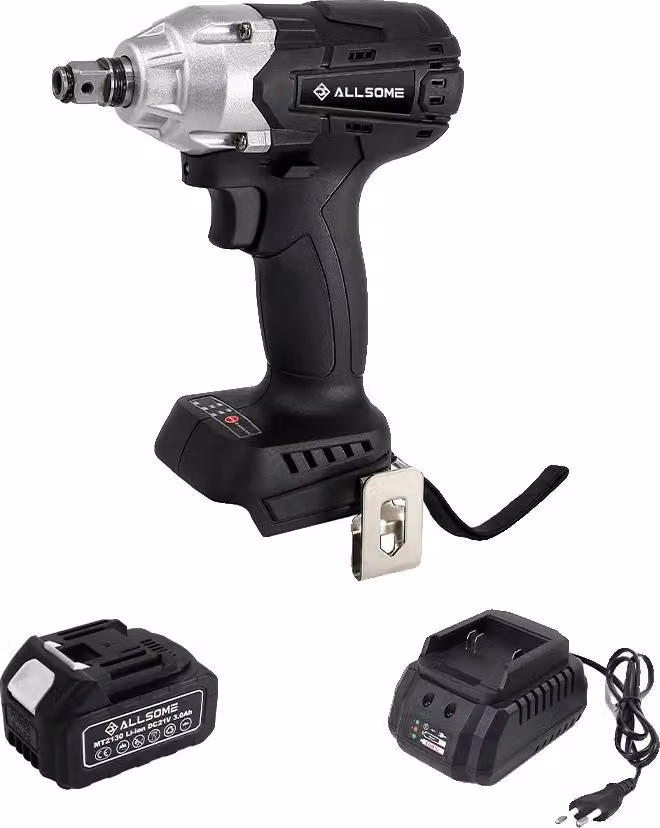 Avvitatore a percussione, motore brushless, coppia 380 N·m, con una batteria, UE