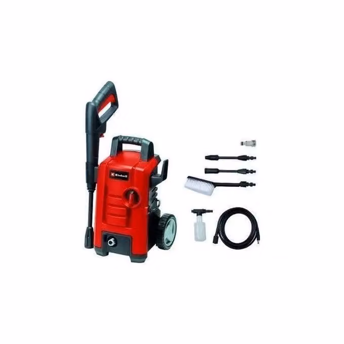 Idropulitrice ad Alta Pressione Einhell TC-HP 130 Rosso, 1500 W, 130 bar, 390 l/h con Quick-Couple-System – 2