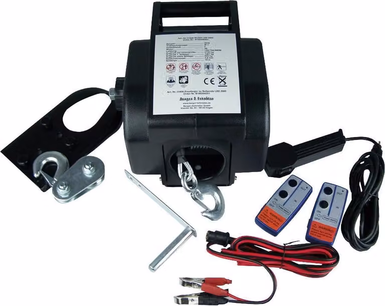 Argano elettrico a fune 12 V, 1361 kg / 2700 kg, fune d'acciaio