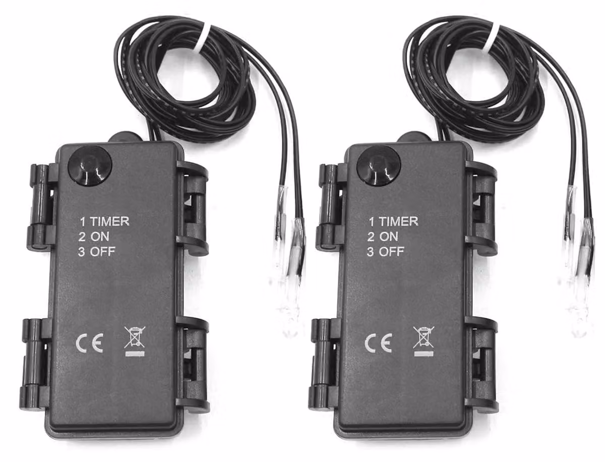 Catena luminosa a forma di stella, verde, 75 cm, confezione da 2, ideale per decorazioni