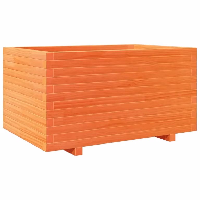 Fioriera da giardino vidaXL in legno di pino marrone L: 90 cm, P: 60 cm, H: 49,5 cm
