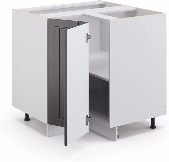 Mobile ad angolo cucina Fame-Line Antracite rustico/Bianco 80.5 cm, PL Antracite Vicco