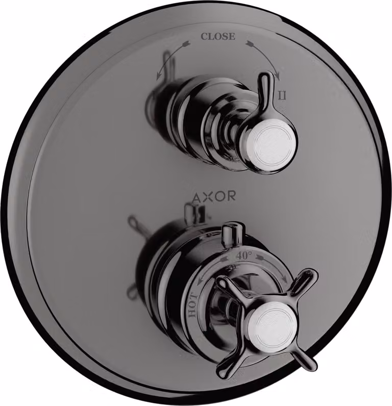 hansgrohe AXOR Thermostat Montreux encastré avec vanne d'arrêt ou vanne de commutation, 16820330, 16820330