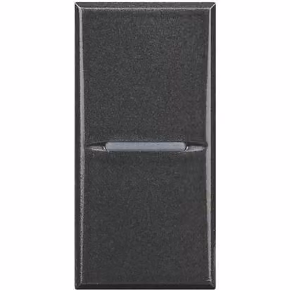 Interruttore unipolare da 10A, serie Axolute, colore antracite, modello HS4001, marca Bticino