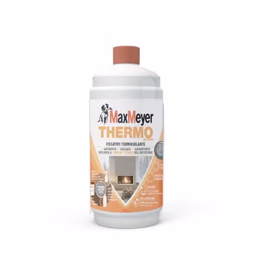 MaxMeyer Fissativo Aggrappante Thermo Active Antimuffa Trasparente 1L per Superfici Interne