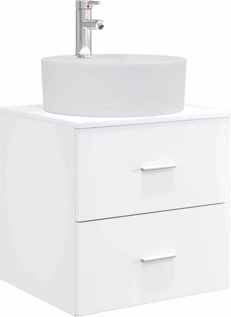 Mobile Lavabo | Armadio Lavabo da Parete Bianco 49,5 x 44,5 x 65 cm