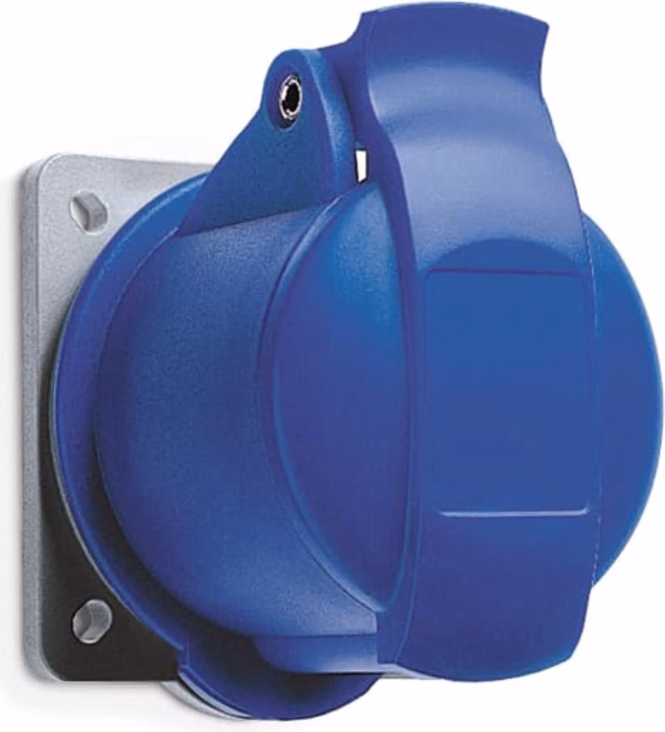 Amphenol Presa da incasso CEE da 32 ampere a 4 poli (3P+PE) femmina, codifica 9h blu 200/250 V frequenza 50 e 60 Hz - 1