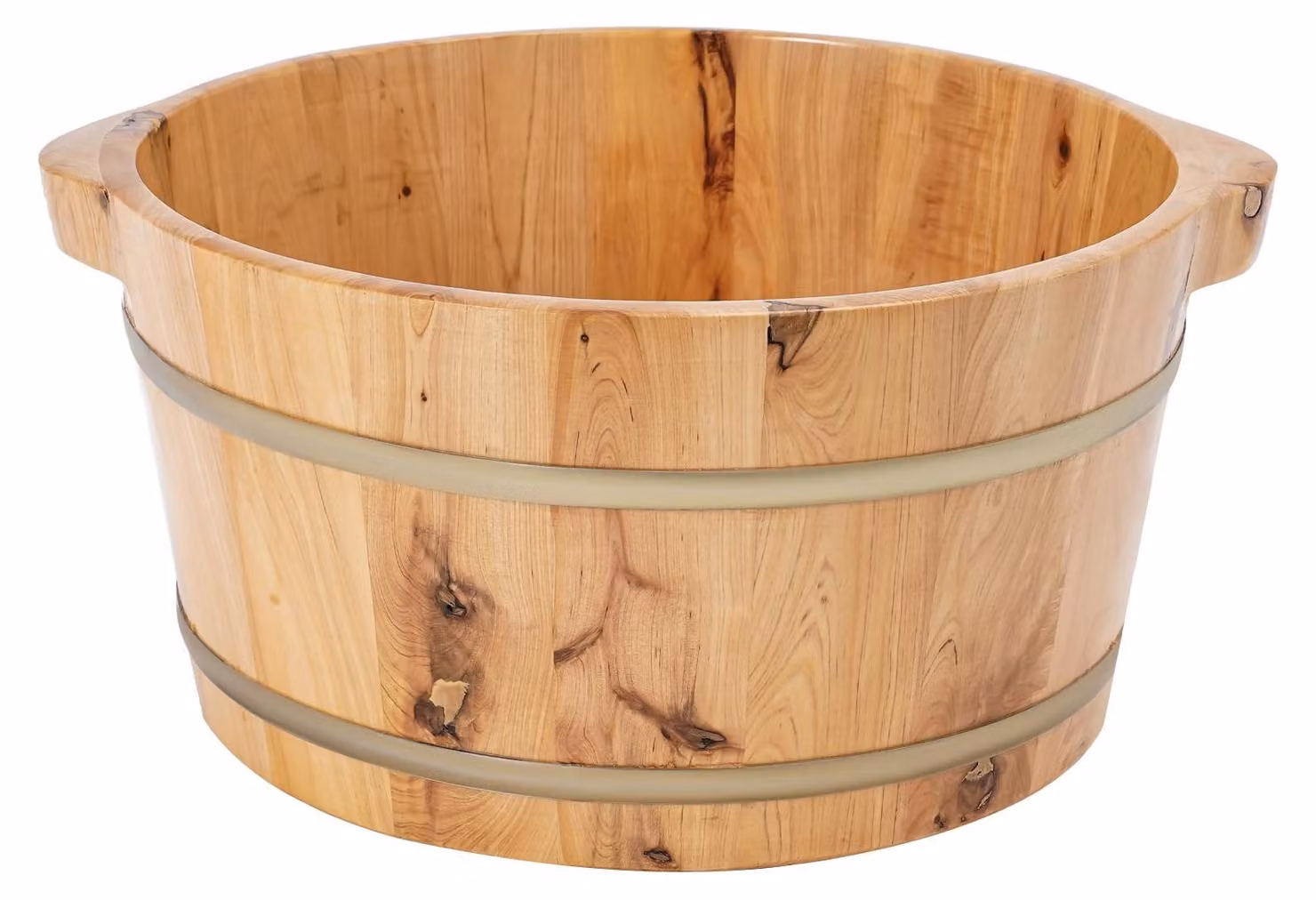 Vaschetta per i piedi in legno - Realizzata con legno di cipresso di alta qualità - Dimensioni: 38 x 38 x 20 cm