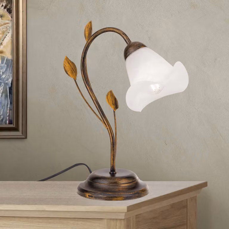 ORION Lampada da tavolo Sisi stile fiorentino, antico, Bronzo / Ottone antico, Soggiorno / Sala da pranzo, Metallo, Fiorentino, Lampada da tavolo