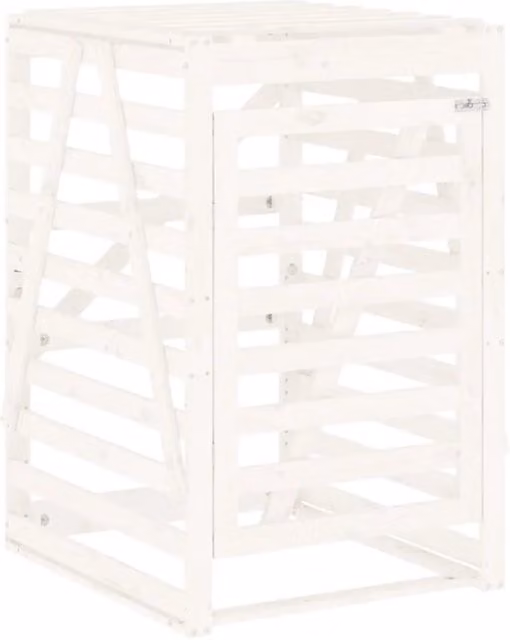 Copribidone Design In Bianco in Legno Massello di Pino H: 128,5 cm, L: 84 cm, P: 90 cm CFW9033249