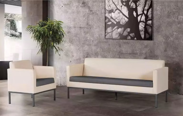 Büromöbel Komplettset Arbeitszimmer Sitzgruppe Sofagarnitur 2tlg Modern