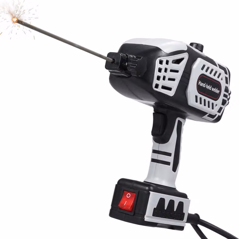 Saldatrice portatile - Inverter MMA/ARC - IGBT 120A - Controllo continuo della corrente - Unità portatile - - Inclusi 20 elettrodi di saldatura - Nero