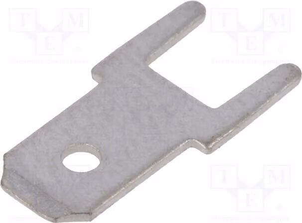 Connettore a lamella: piatto, 0,5 mm, 4,8 mm, per montaggio a foro passante (THT), maschio. Lunghezza totale: 12,8 mm. Codice: 61-1560-21/0030 - Saldatura