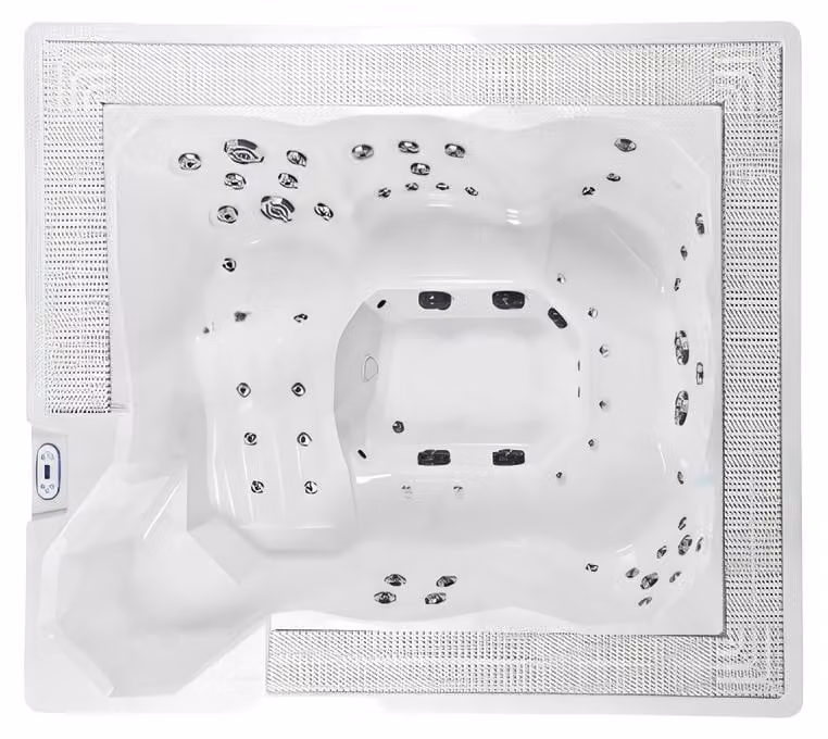 Outdoor Whirlpool Hydromassagewanne Massagebad Hot Tub Sprudelbad 257x219cm