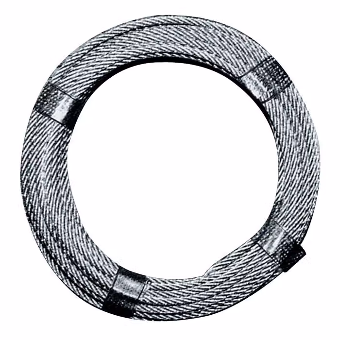 Fune metallica D.3.0-4.0mm L.170m 6x7+1FE Carico di rottura 5.28 kN Acciaio, zincato e rivestito