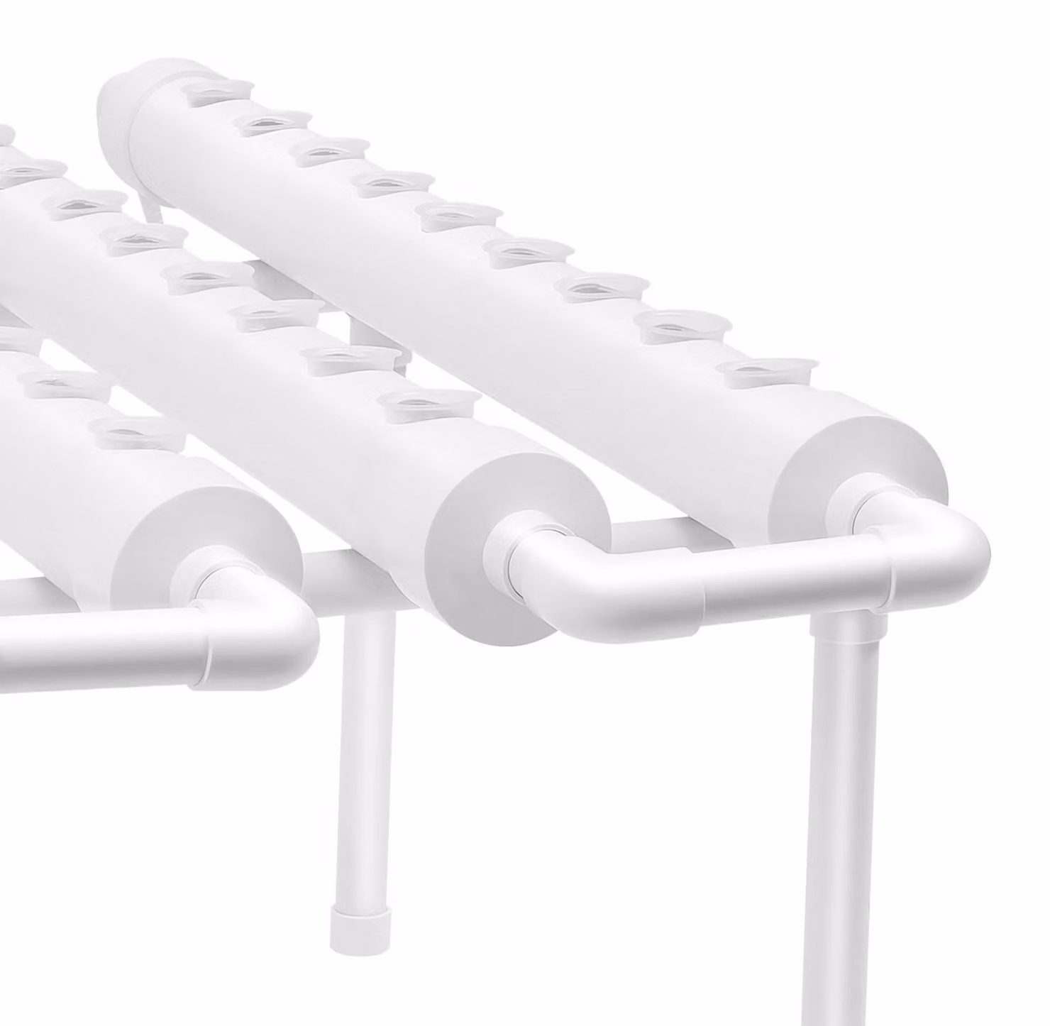 Sistema di coltivazione idroponica a 36 celle, colore bianco - Kit per giardino verticale in PVC-U - Ideale per l'agricoltura indoor