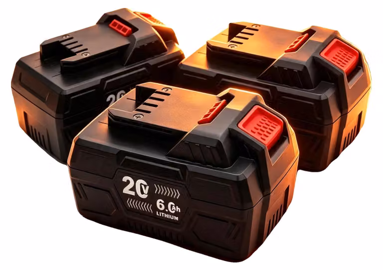Batterie di ricambio, 21,6 V, agli ioni di litio, capacità 6,0 Ah, confezione da 3, 21,6V-a