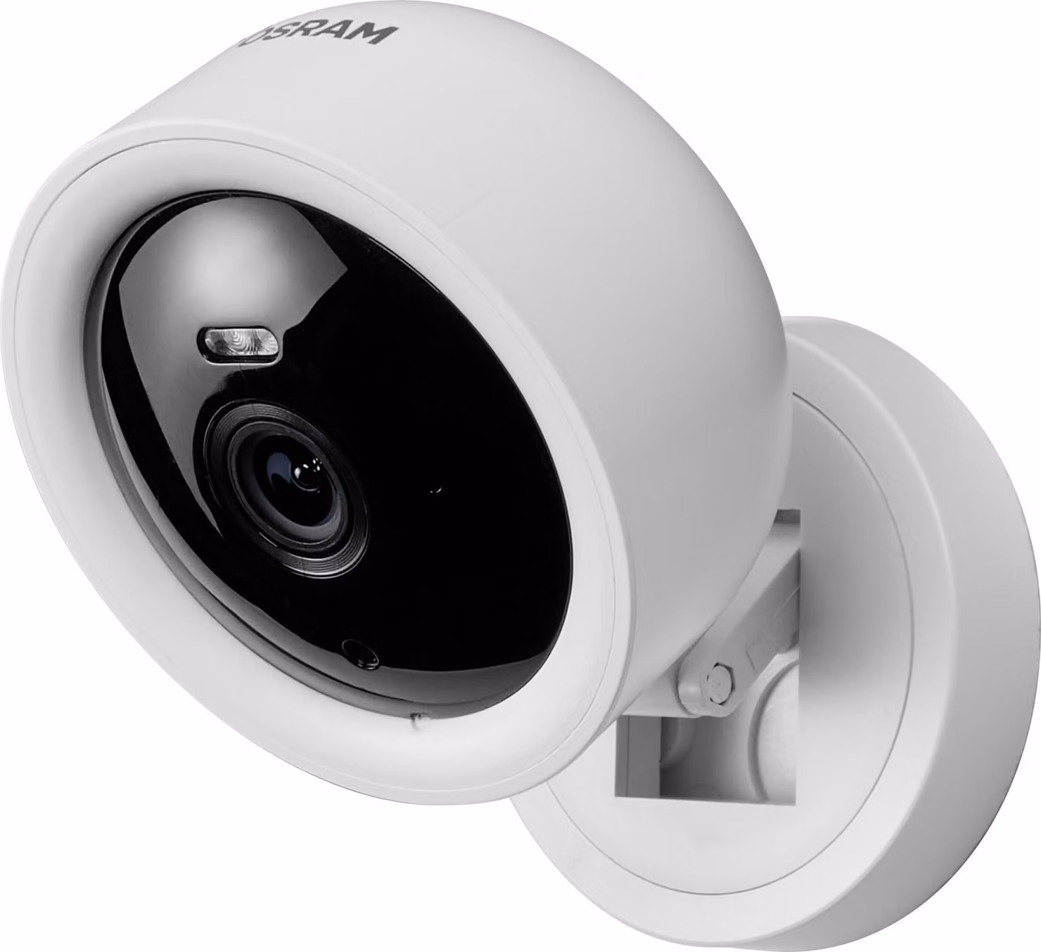 Telecamera WiFi OSRAM SMART+ 4MP 2K QHD, visione notturna 7m, audio bidirezionale, microSD 256GB, compatibile con Alexa, bianco per interni