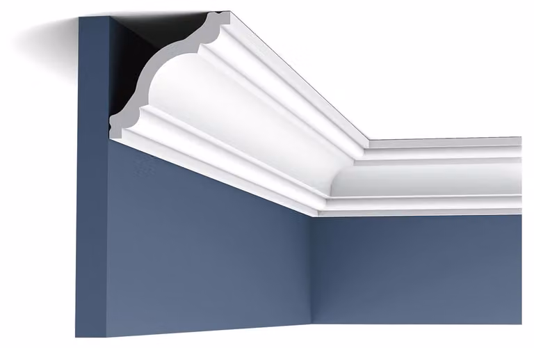 Orac Decor Cx123 Axxent Profilo modanatura a stucco elemento decorativo modanatura ad angolo modanatura a parete modanatura a soffitto | 2 metri
