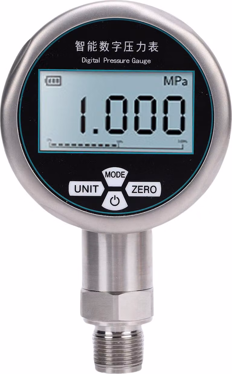Manometro digitale a 5 cifre, tester elettronico di precisione per acqua, olio, gas, liquidi, 0-1 MPa, intervallo 7 unità