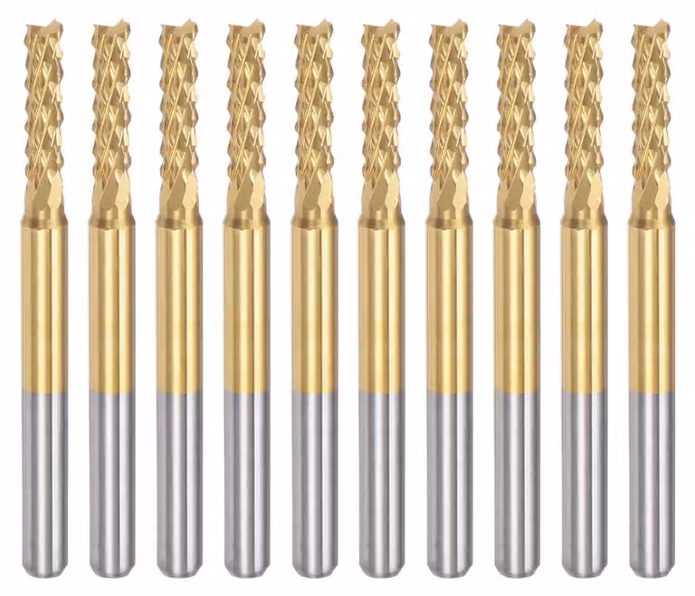 10 frese in carburo di titanio da 2,6 mm con rivestimento