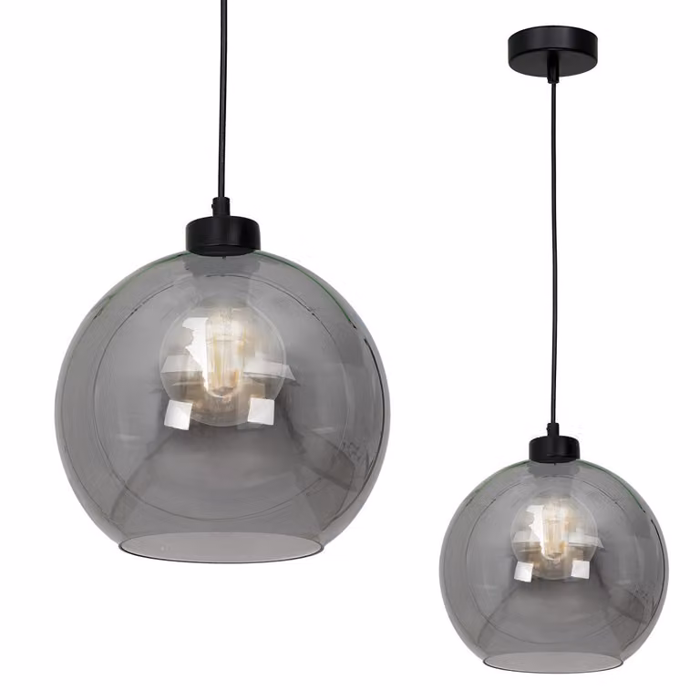 Sofia Smoked luce a sospensione 1Xe27 luce a soffitto lampada a soffitto luce a sospensione