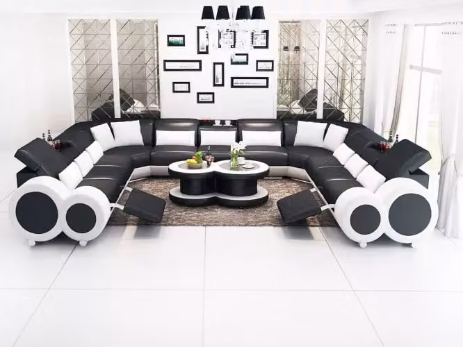Ecksofa Sofa Wohnlandschaft Design Couch Sofas Polster Eckgarnitur Couchen