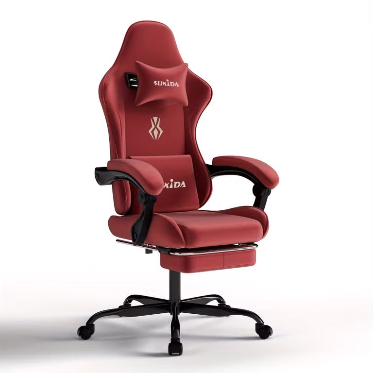 Sedia da gaming - Sedia da ufficio - Sedia per videogiochi - Sedia ergonomica - Poltrona da ufficio - Seduta in memory foam