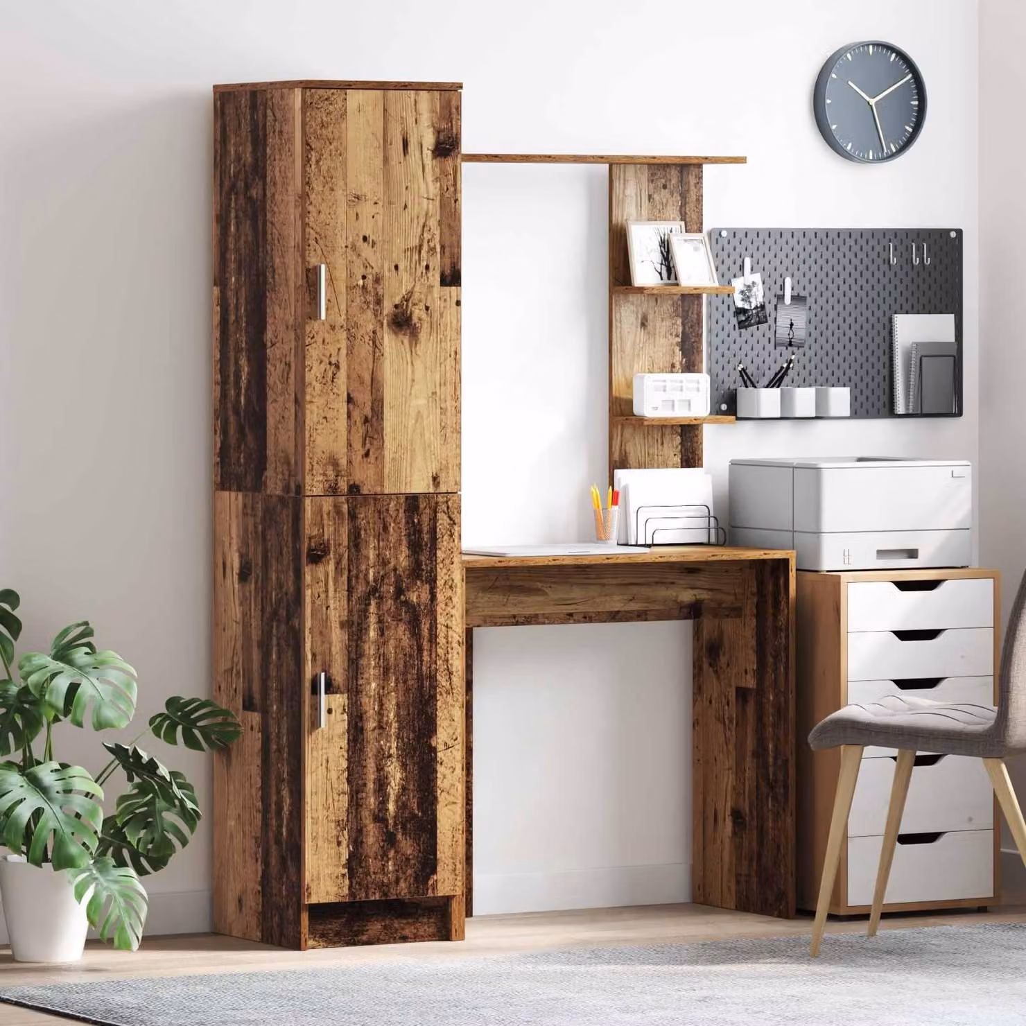 Maison Exclusive - Scrivania 2 pcs Legno vecchio