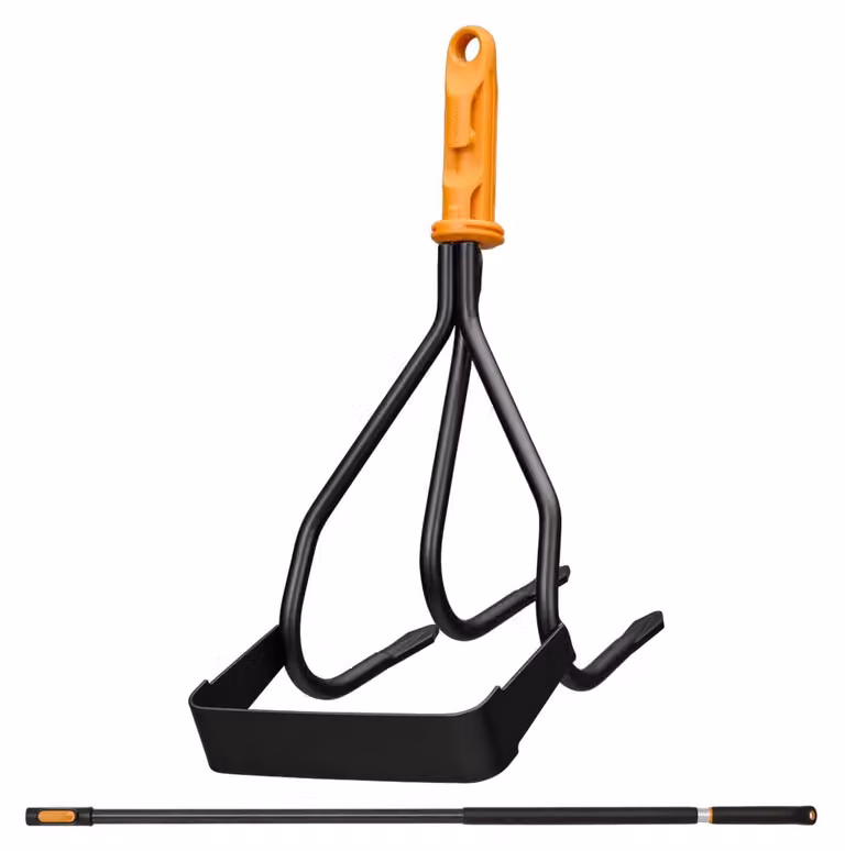 Testina per coltivatore manuale FISKARS ONECLICK con zappa, comprensiva di manico, lunghezza 119-174 cm