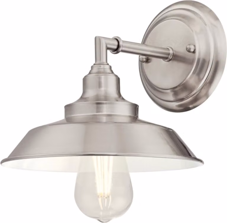 Applique Iron Hill Nichel spazzolato Luce singola